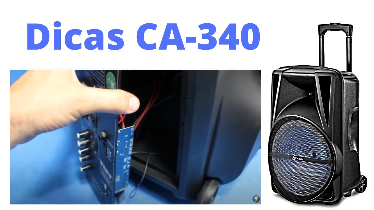 Caixa Lenoxx CA-340, Não liga..resolvido