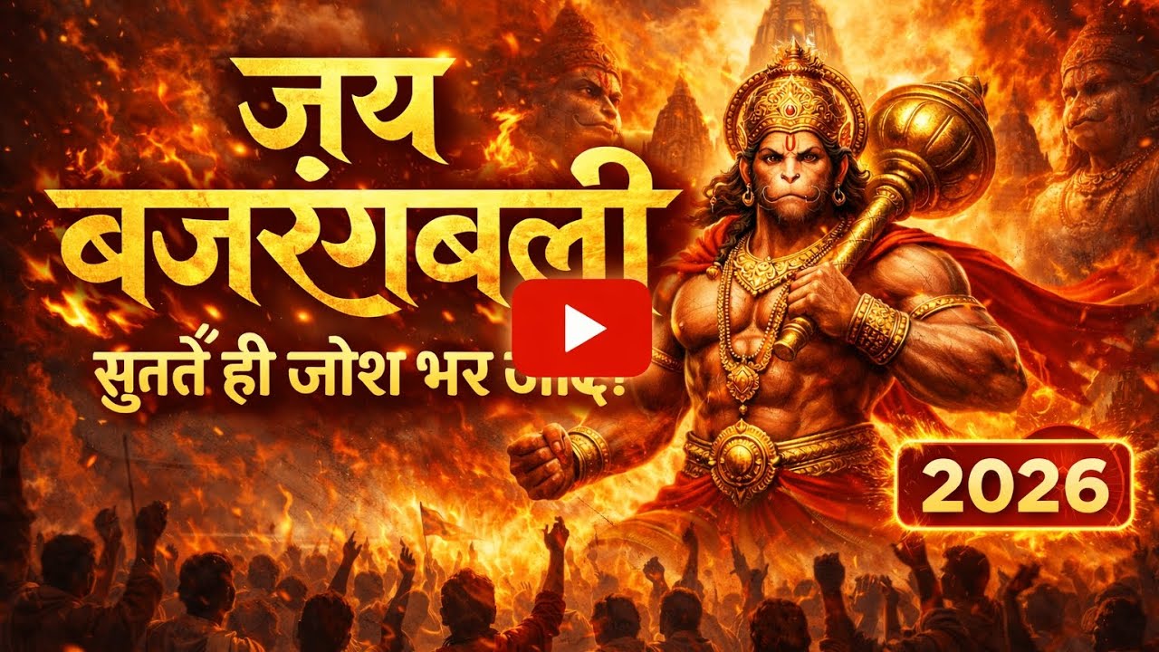 जय बजरंगबली | Powerful Hanuman Bhajan 2026 | सुनते ही शरीर में जोश भर दे!❤️🚩