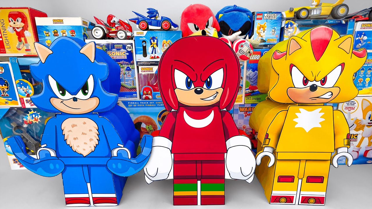 Unboxing Sonic The Hedgehog Toys Collection | Sonic, Knuckles & Shadow Lego Mystery Box Collection