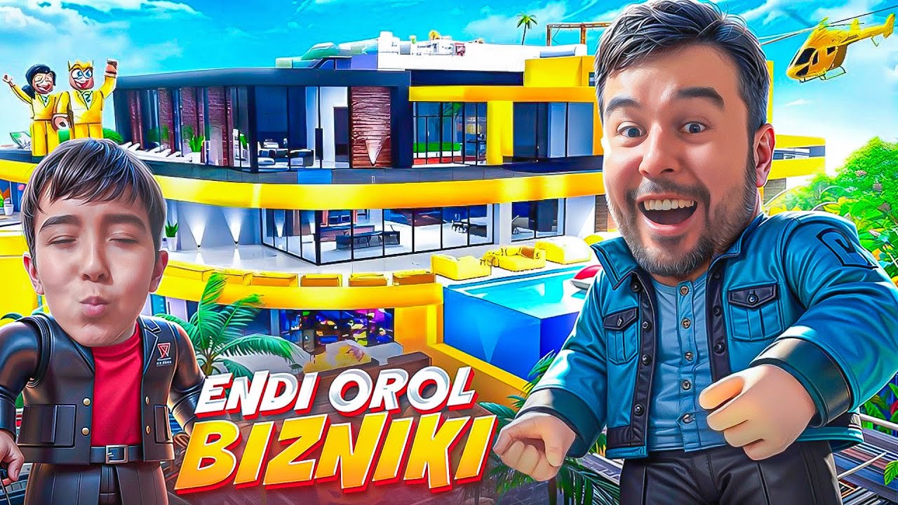ROBLOX. OTA BOLA DUNYODAGI ENG QIMMAT OROLNI SOTVOLIB DACHA QURDIK