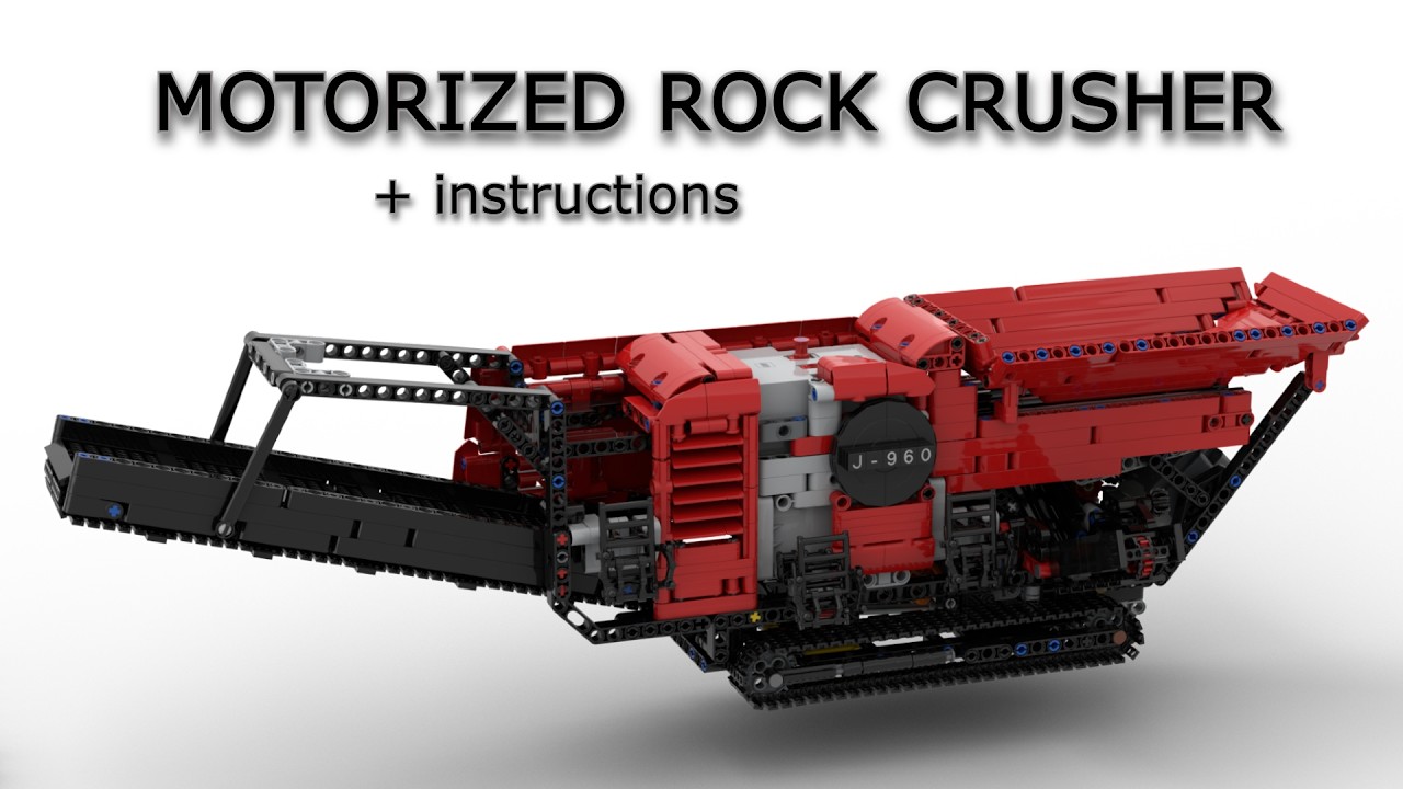 Lego Technic ROCK CRUSHER moc can sort pieces