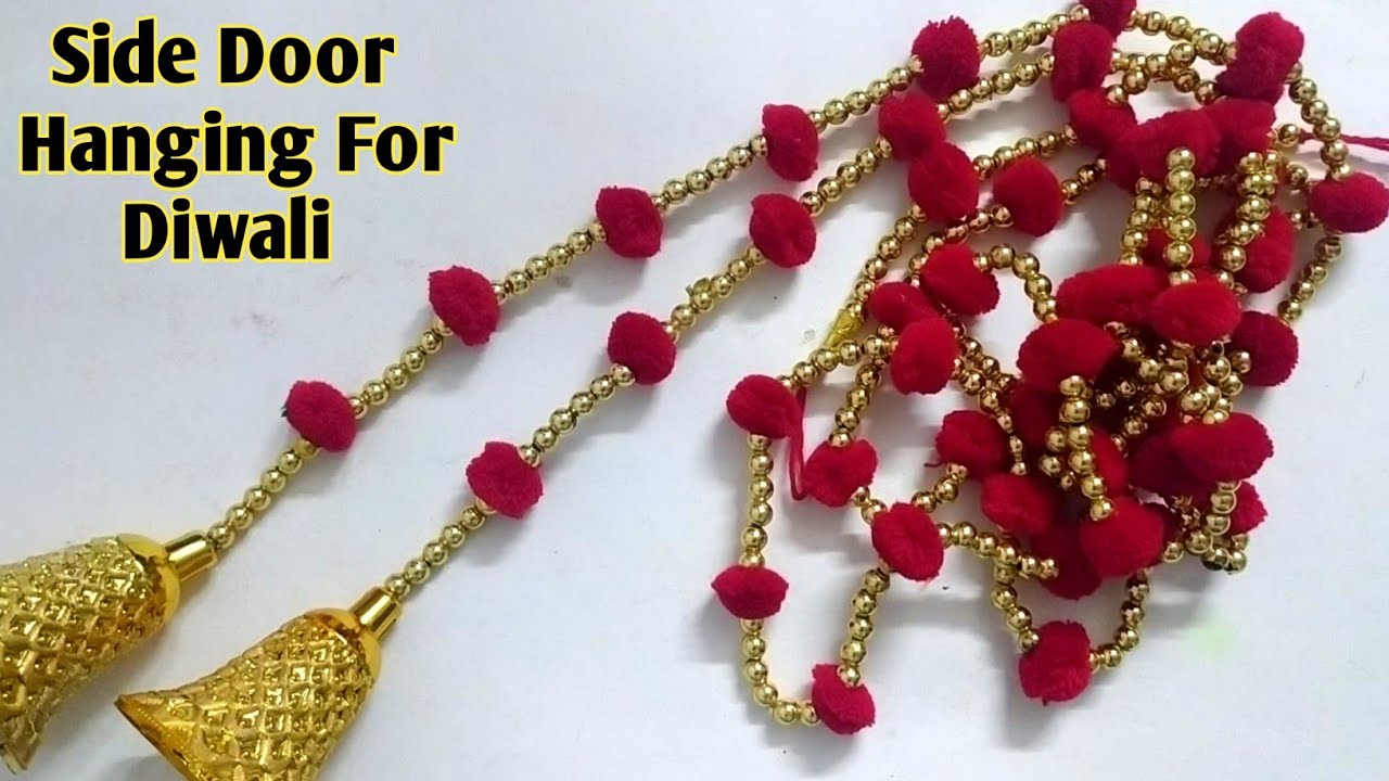 Side Door hanging toran for diwali | toran design | decoration ideas | diwali | 2021
