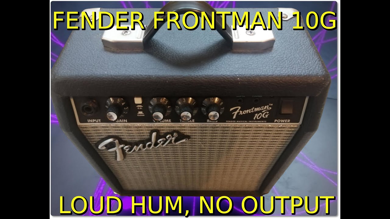 Усилитель Fender Frontman 10G. Гудение/жужжание, нет звукового выхода. Можно ли это исправить?