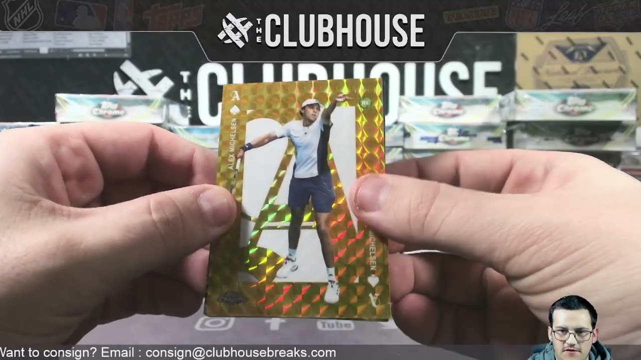 2025 Topps Chrome Tennis Hobby & Delight 3-Case PICK YOUR PLAYER Group Break #14605