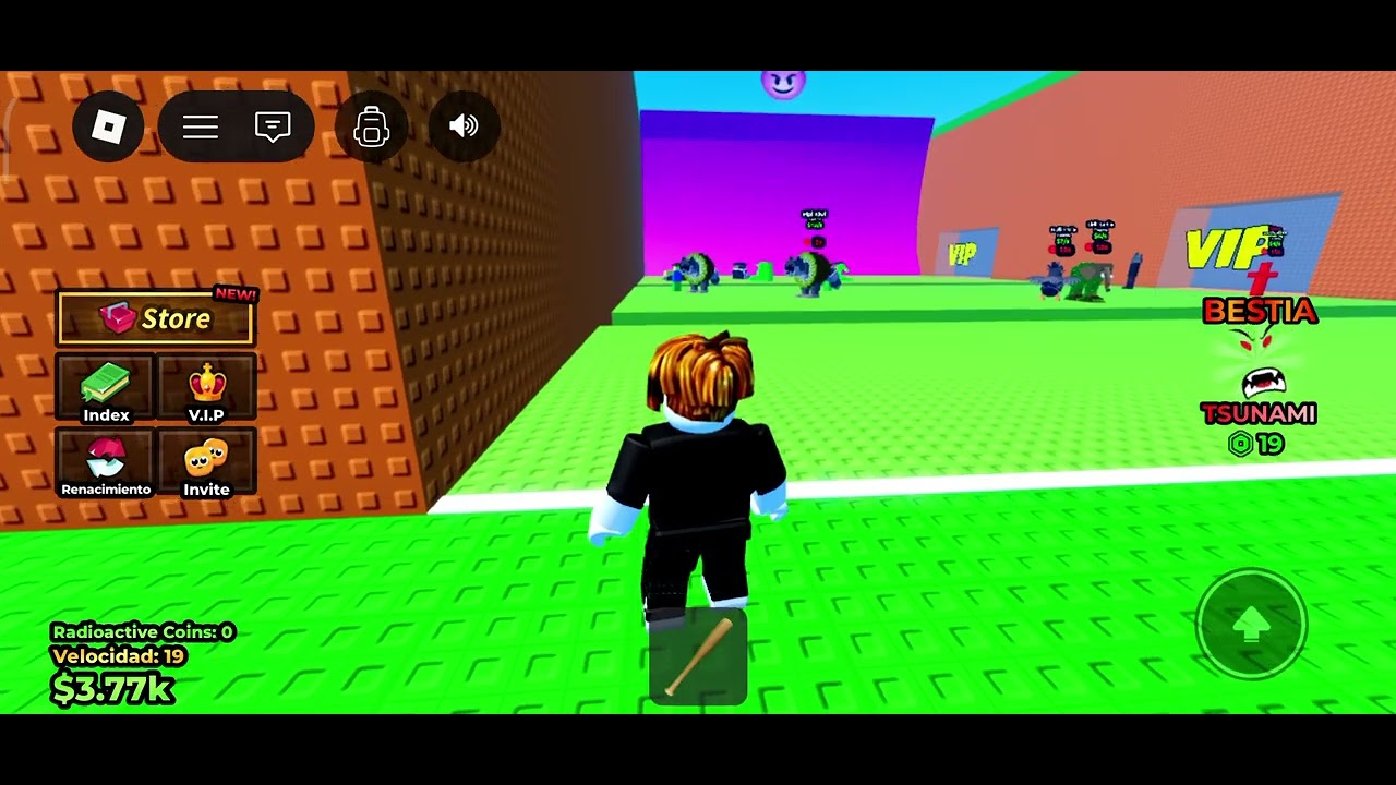 Jugando ESCAPA DEL TSUNAMI POR BRAINROTS
