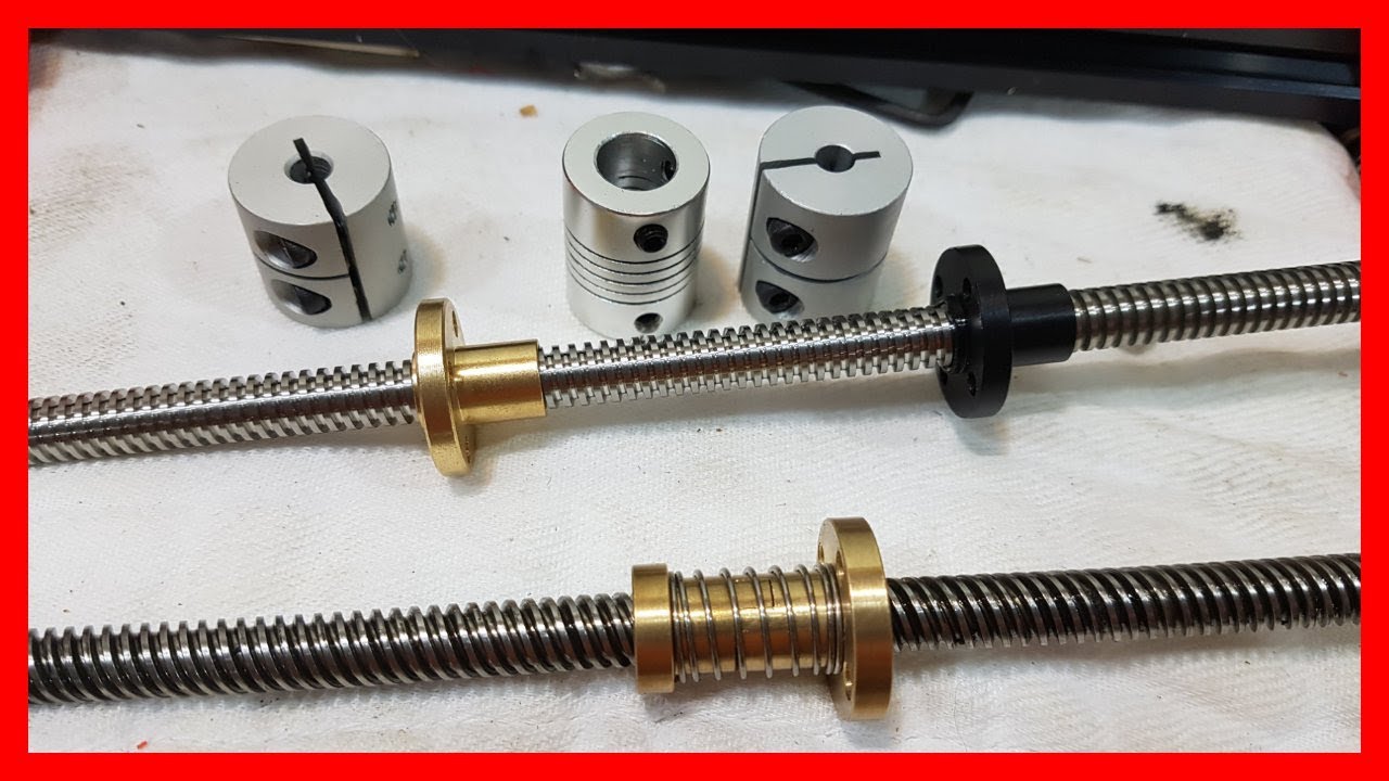 ⚡️ 3D Printer Anit Backlash Nuts and Couplers,  Polycarbonate  wheels.