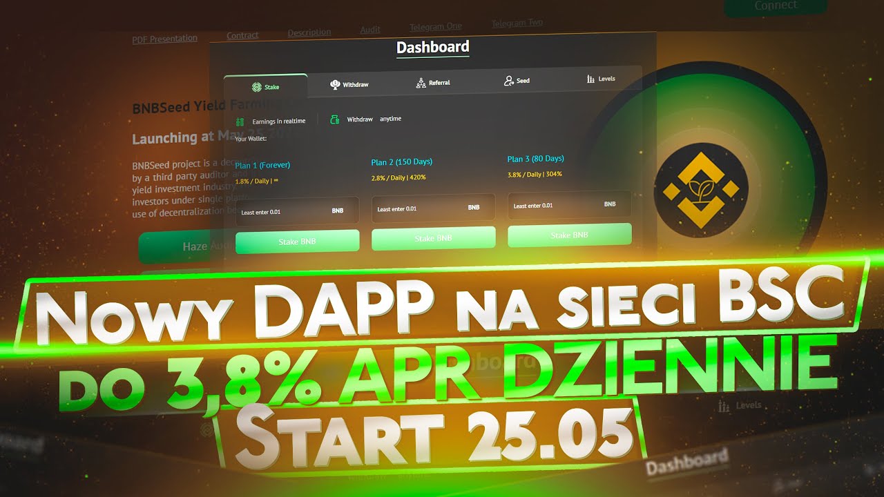 BNBSEED NOWY DAPP NA SIECI BSC Z WYSOKIM ROI 1 8% -3 8%