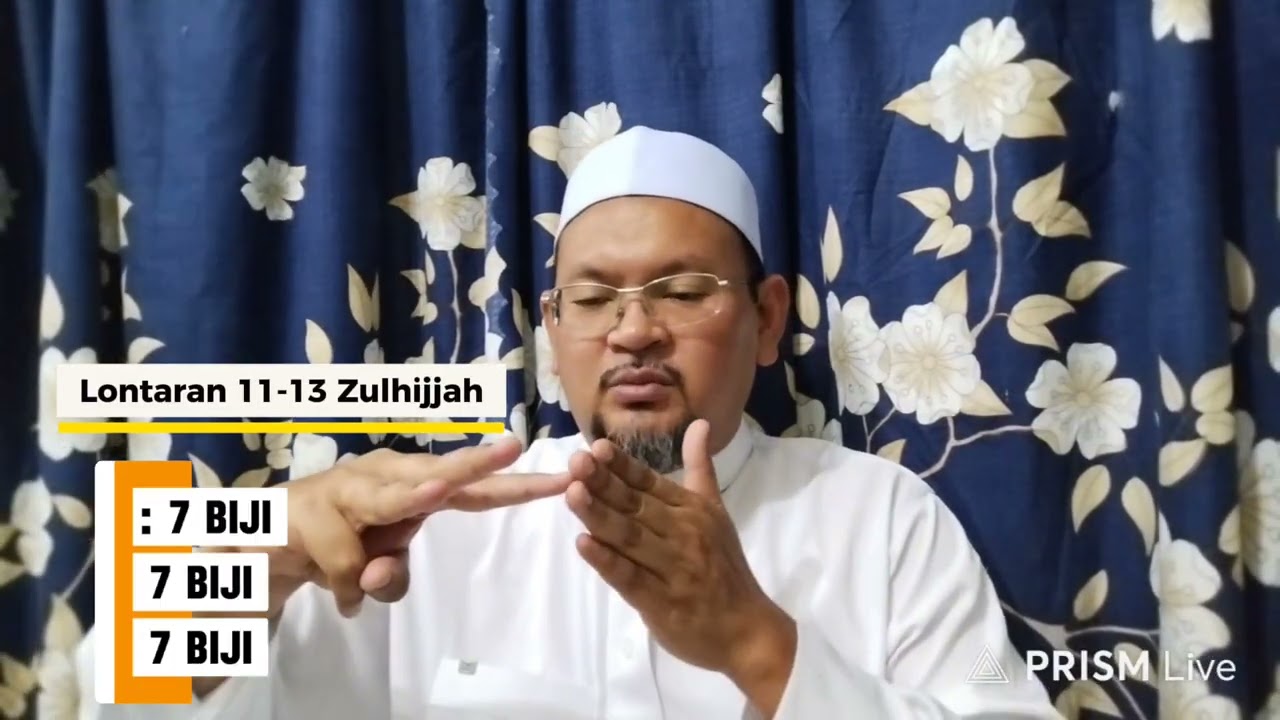 VIDEO 7 : PANDUAN RINGKAS IBADAH HAJI (MELONTAR 3 JAMRAH PADA 11-13 ZULHIJJAH & MABIT DI MINA) 