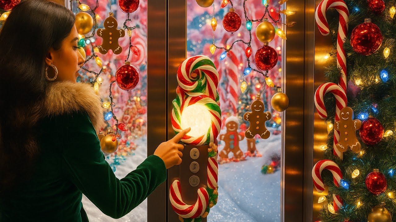 【ASMR】Magical Christmas Lift 🎄🎅 12 Surreal Christmas Worlds | Which floor would you stop at first?
