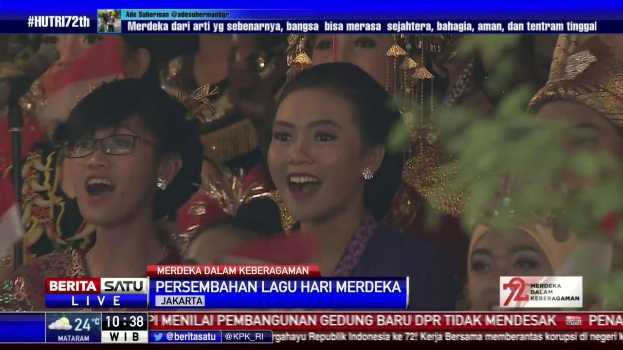 Persembahan Lagu Nasional dan Nusantara di HUT ke-72 RI