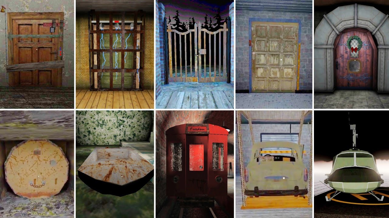 Granny 1 2 3 4 5 All Escape Routes | Granny New Game | DVloper New Update Mod