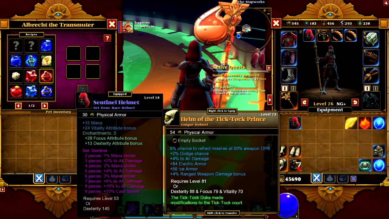 Torchlight 2 Crafting Recipes!