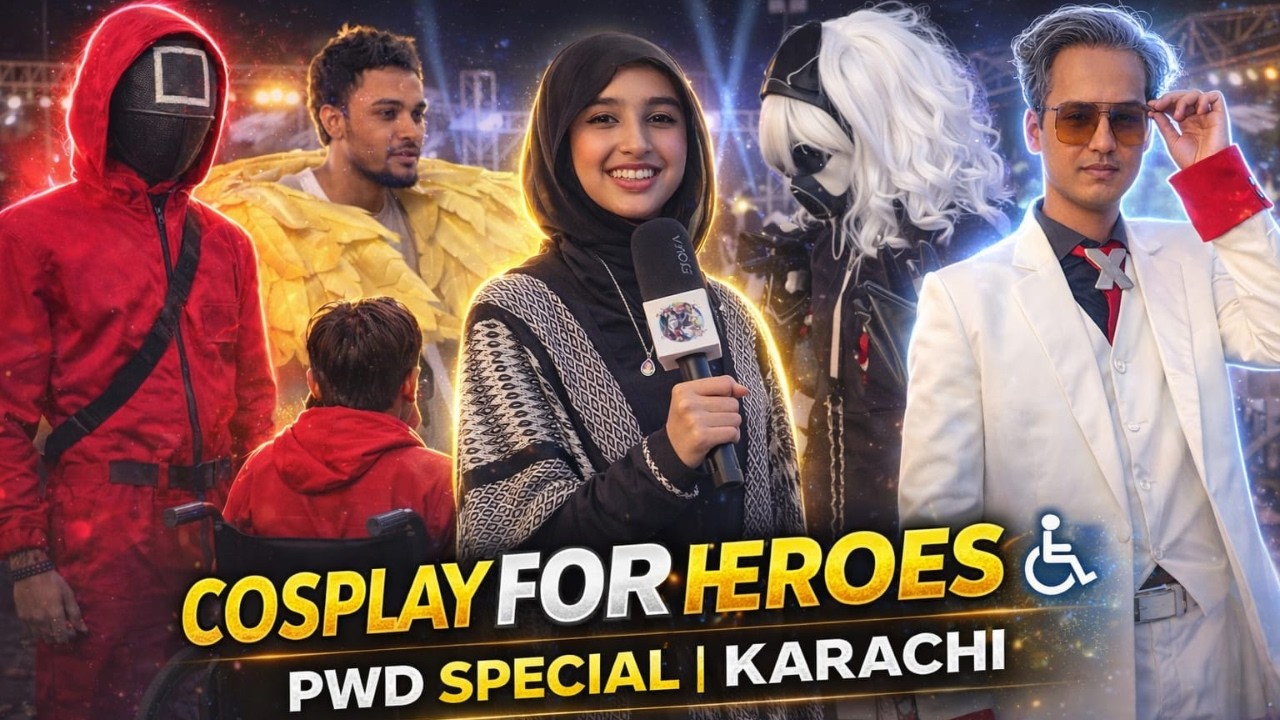 Karachi Cosplay Show | PWD Heroes on Wheelchair | Pakistani Cosplay Event #cosplay #pwd #anime