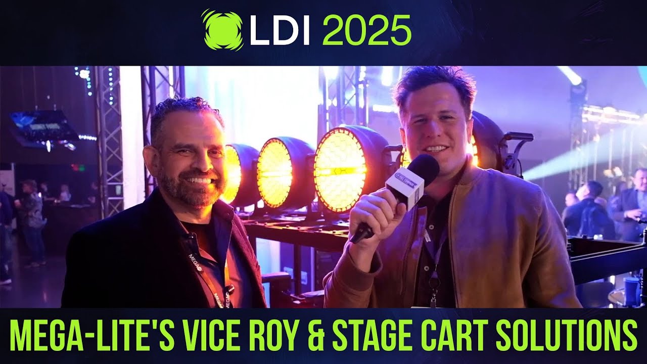 Откройте для себя решения MEGA-Lite Vice Roy и Stage Cart | LDI 2025