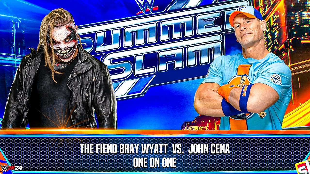The Fiend Bray Wyatt vs John Cena – The Fiend vs The GOAT | WWE 2K24 Full Match Highlights