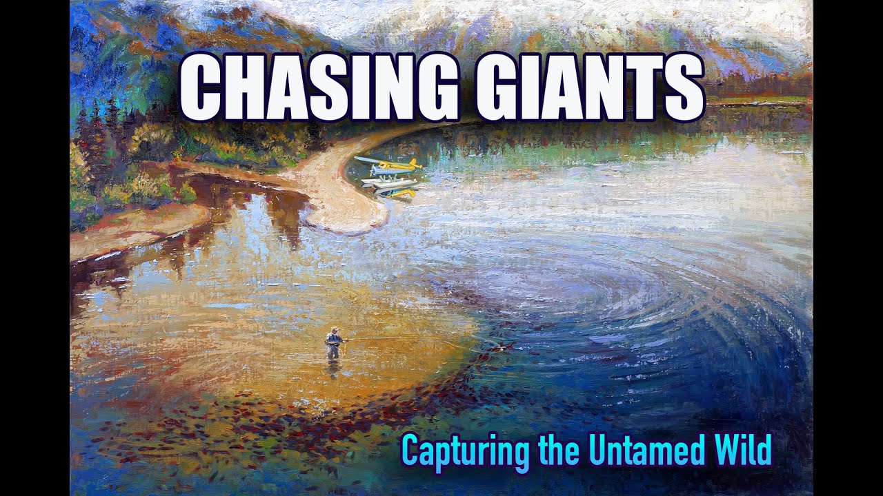 CHASING GIANTS - CAPTURING THE UNTAMED WILD. #art #oilpainting #flyfishing #alaska @JaySiemens