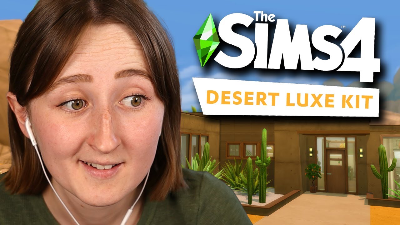 i built a house using ONLY the desert luxe kit in the sims!