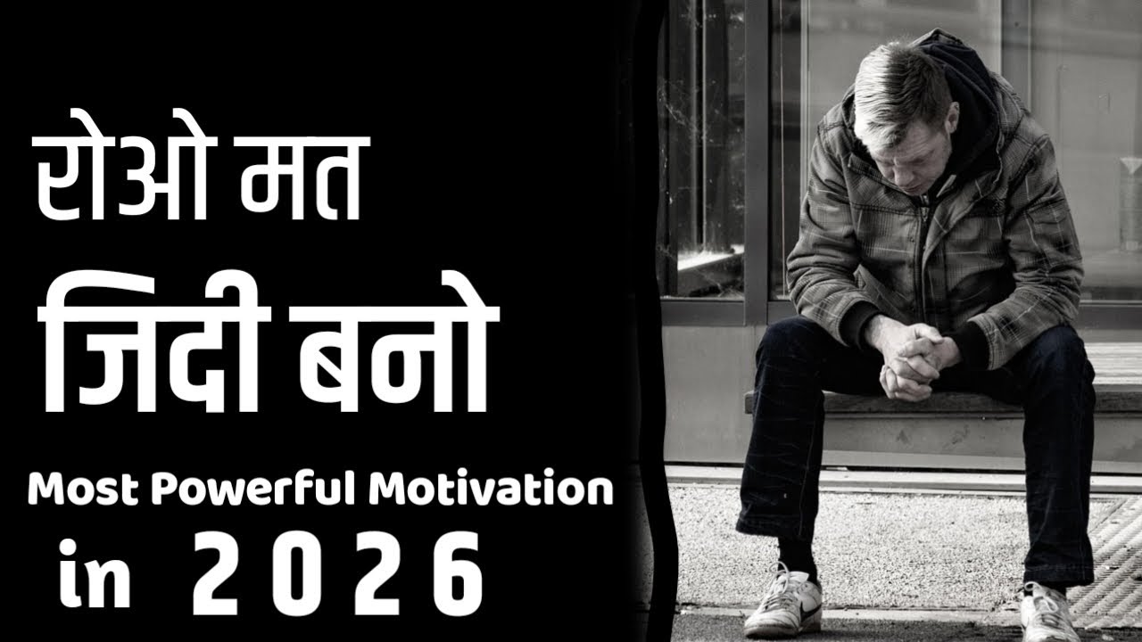 रोओ मत जिदी बनो|| MOST POWERFUL MOTIVATIONAL VIDEO IN 2026||
