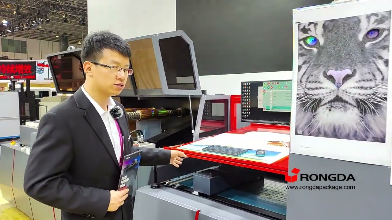 Inkjet Varnish Spot uv coater with cold foil machine