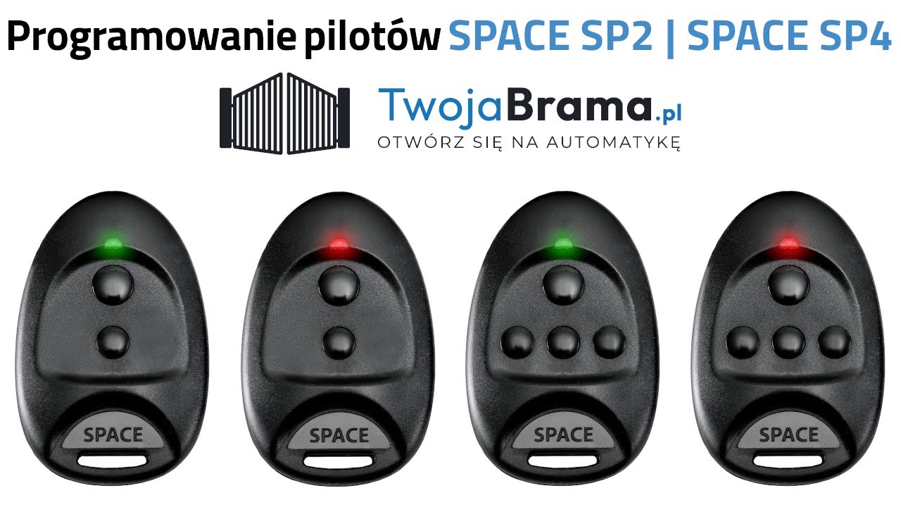 Programowanie i kasowanie pilotów came space sp 2 sp 4