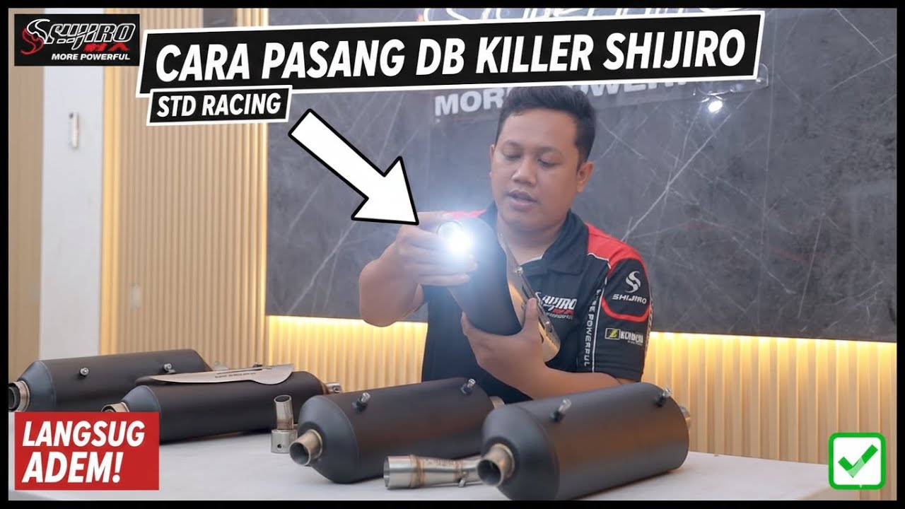Cara Pasang DB Killer Shijiro STD Racing & SE | Langsung Adem & Tetap Powerfull!