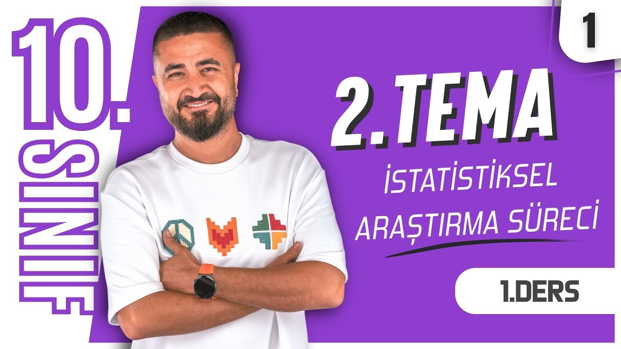 İstatistiksel Araştırma Süreci 2.TEMA 1.DERS | 10.Sınıf Matematik | Maarif Modeli