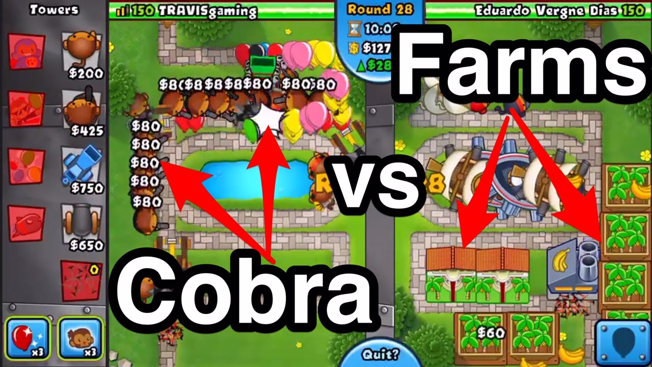 Bloons TD Battles || The Cobra vs The Banana Farm