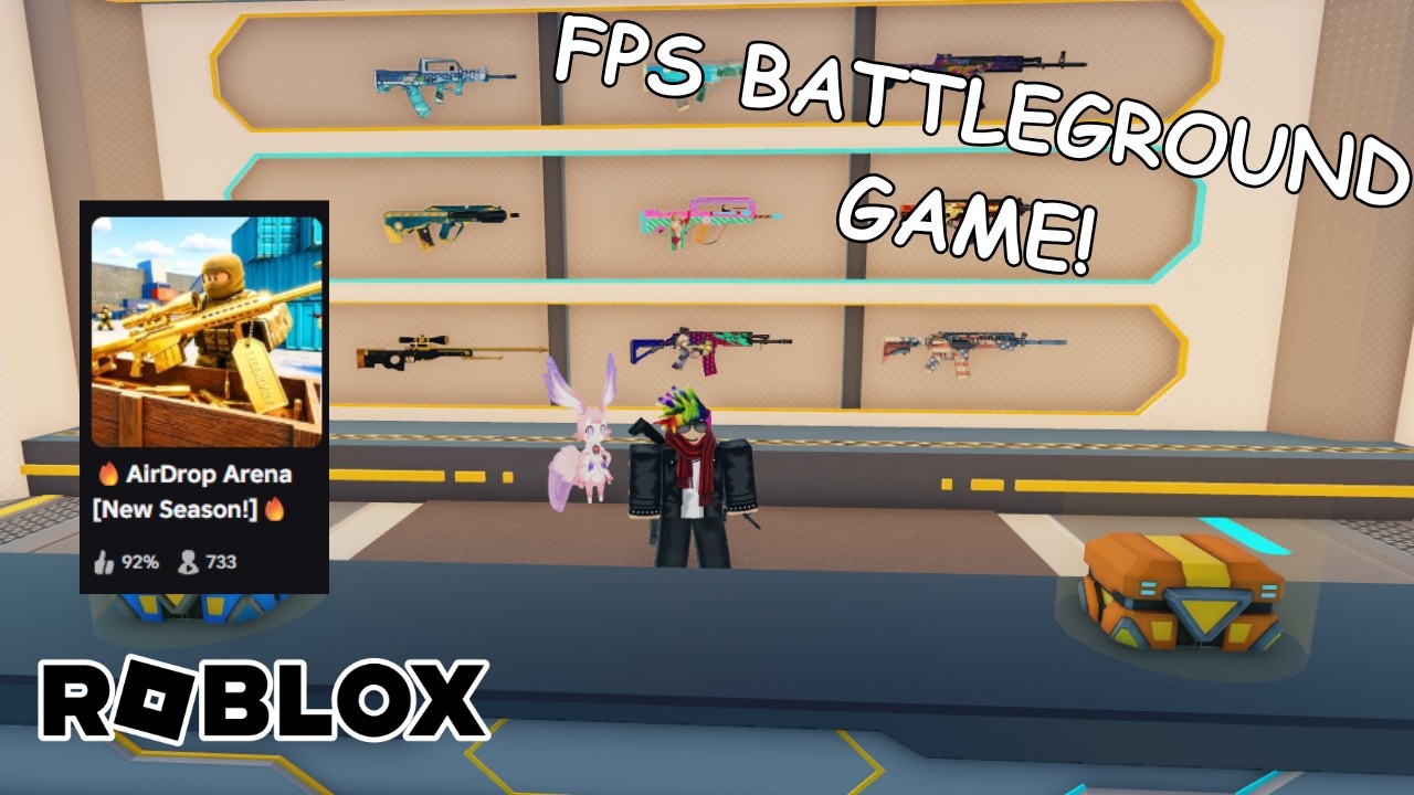 FPS-игра в жанре Battlegrounds! AirDrop Arena Roblox