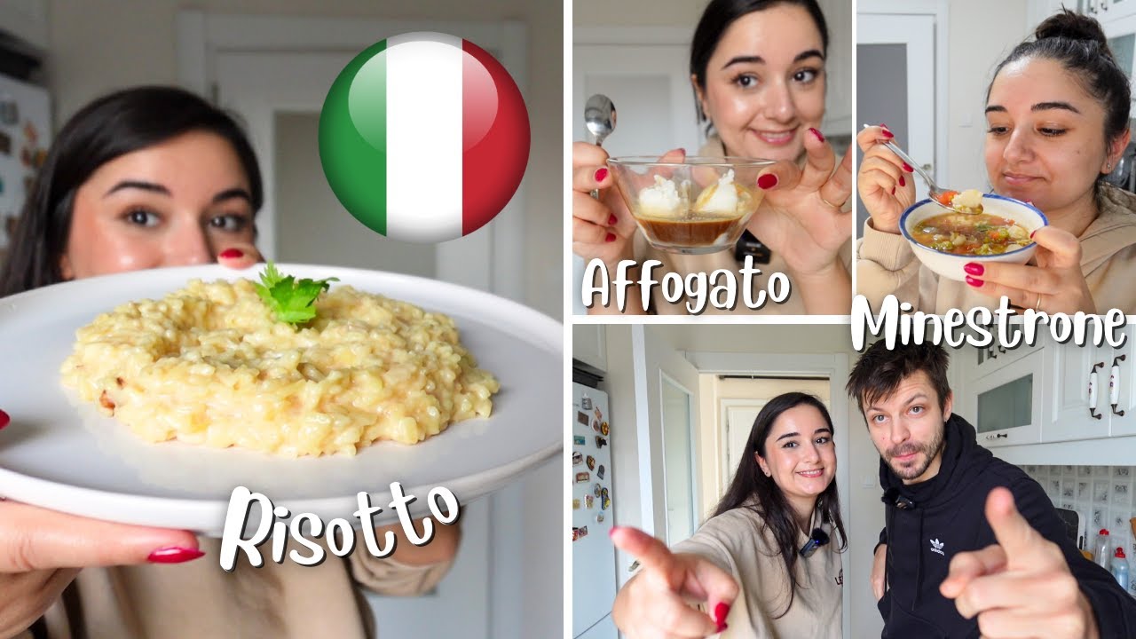 İTALYAN YEMEKLERİ | Risotto alla Milanese, Minestrone, Affogato