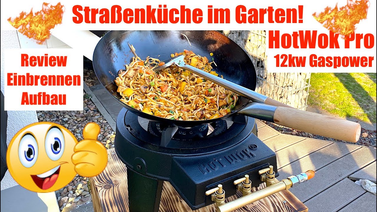 Hot Wok Pro 12kw Gaskocher Kraftpaket, street food daheim #outdoorkochen #outdoorküche