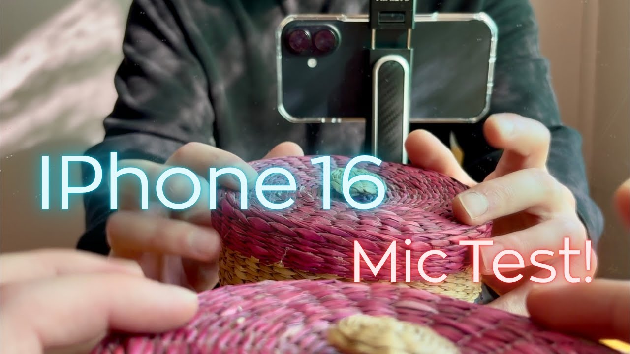ASMR on iPhone 16 &ndash; Surprisingly Crisp Lofi Mic Test (No Editing)