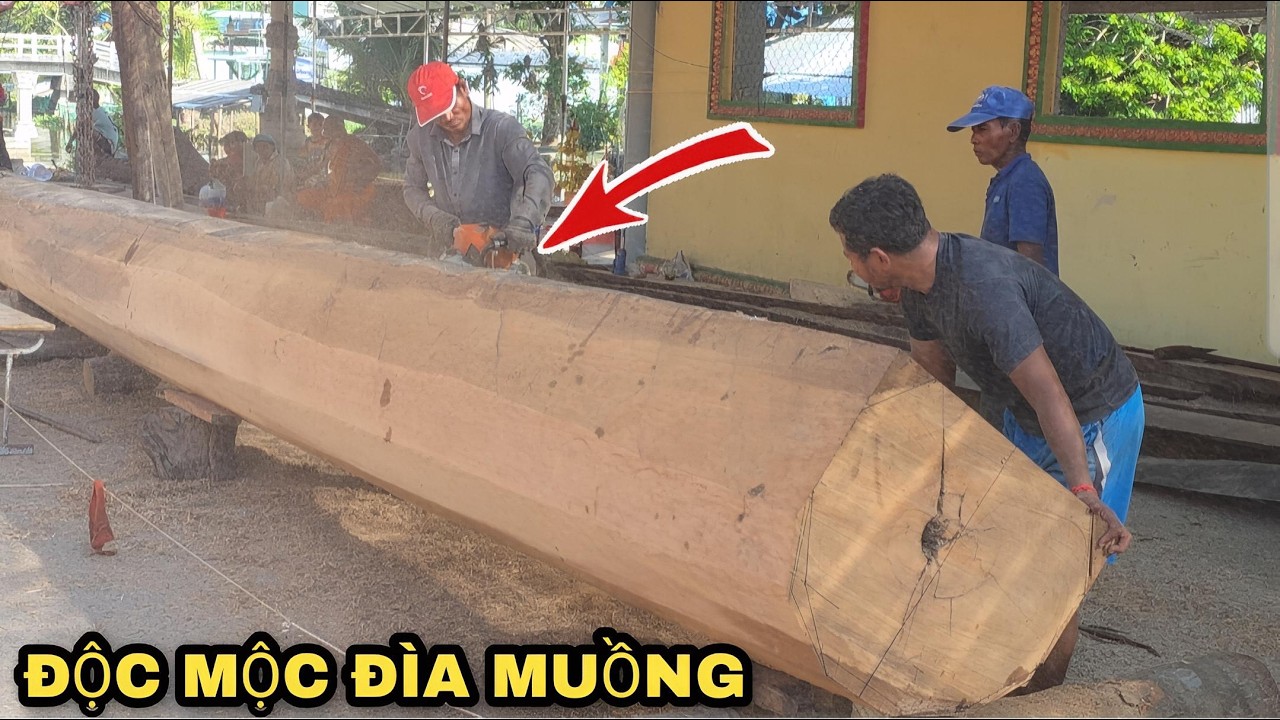 Chùa Đìa Muồng Đóng Ghe Ngo Độc Mộc Mới Chuẩn Bị Mùa Giải  Masspero | New Khmer Ngo Boat Building
