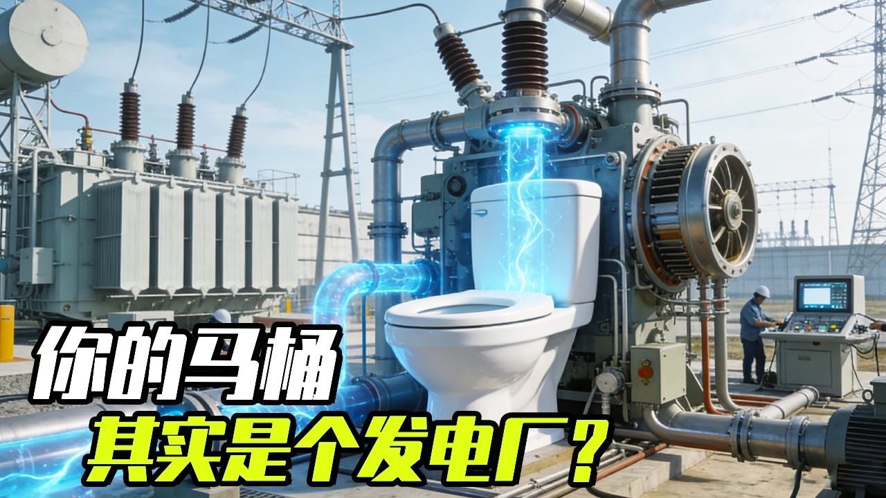 你的马桶，其实是个发电厂 #知识前沿派对 #发明 #发电 #污水处理