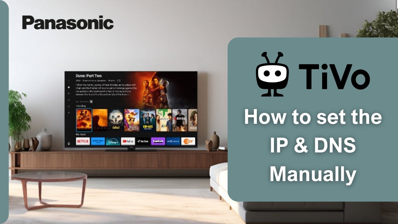 How to set the IP & DNS settings manually TiVo