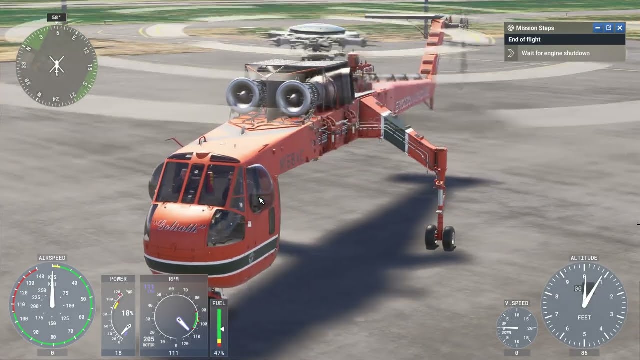 Sikorsky S-64 Skycrane Certificate MSFS 2024