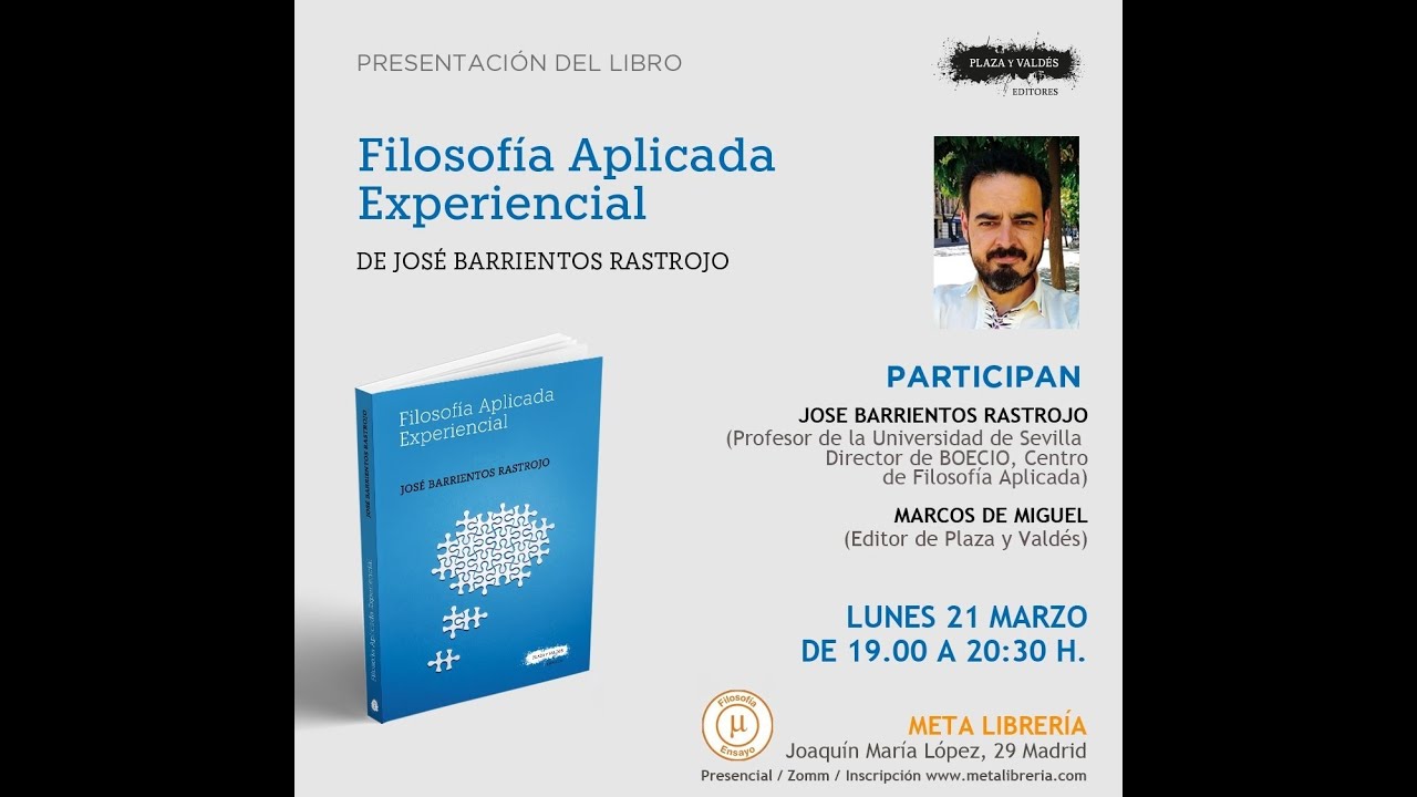 Filosof&iacute;a aplicada experiencial   (Jos&eacute; Barrientos)