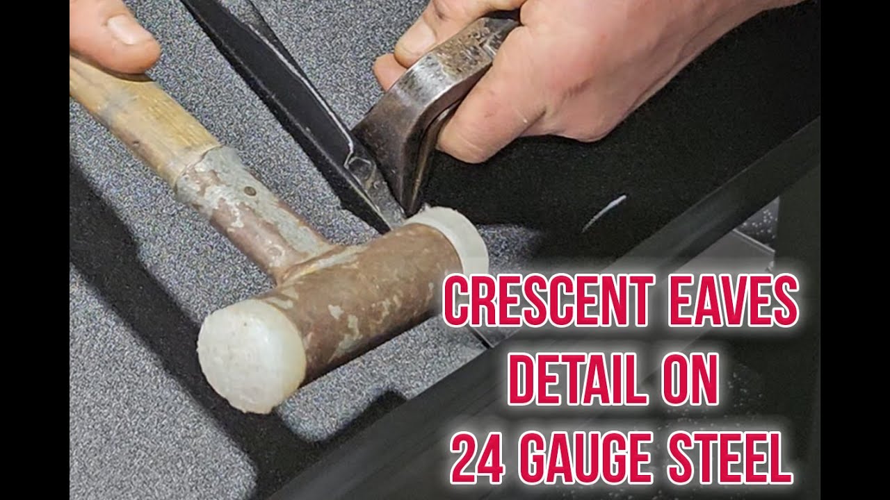 Crescent Eaves Detail on 24 Gauge Steel