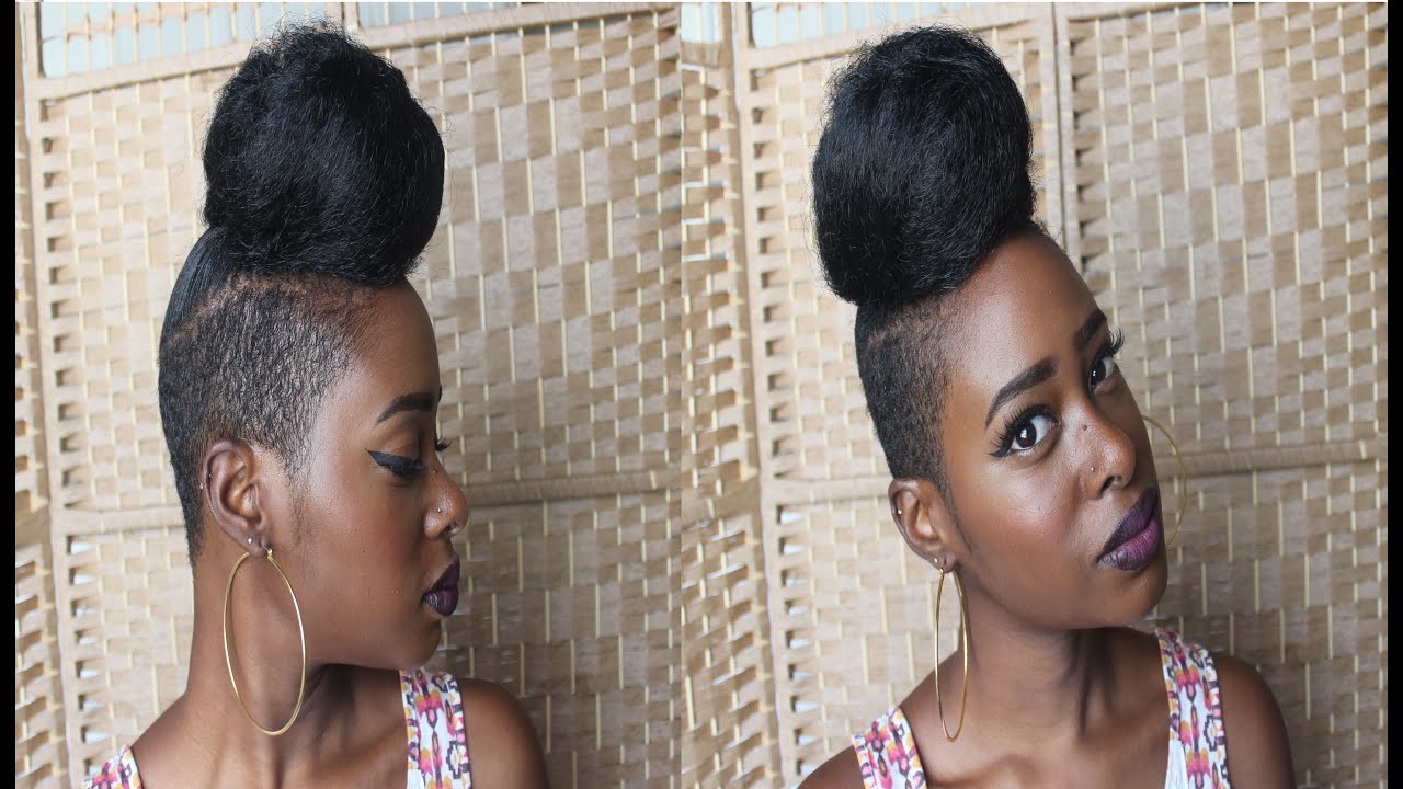Ninja Bun With Shaved Back & Sides