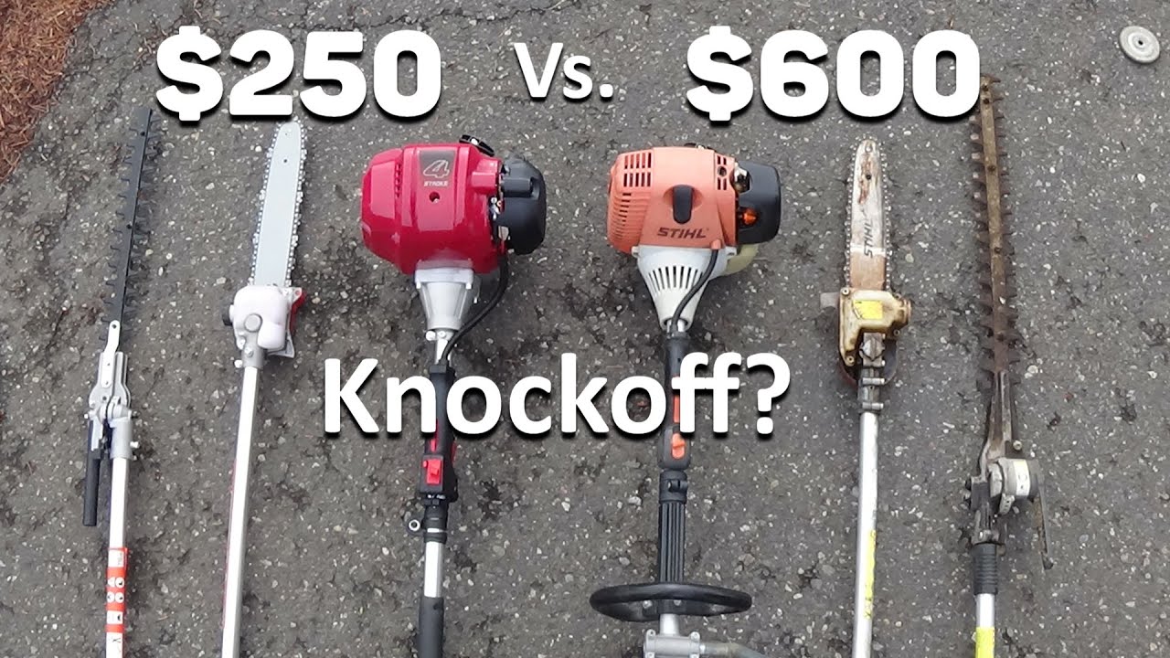 Stihl Kombi vs Honda 4 Stroke trimmer with GX50 engine