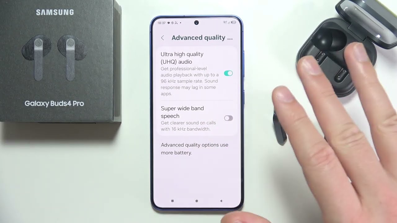 Galaxy Buds 4 Pro: Как активировать сверхвысокое качество звука