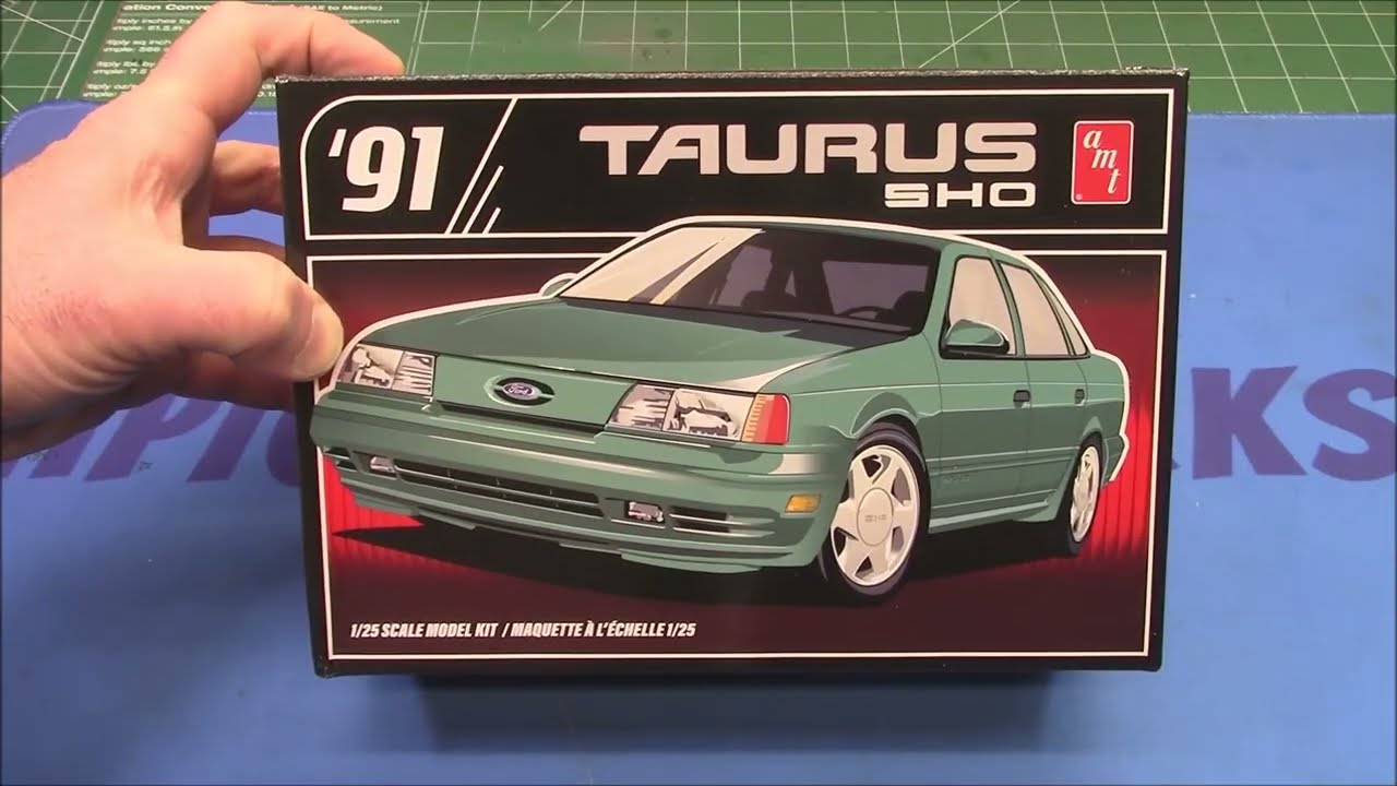 1991 Ford Taurus SHO Yamaha 1/25 Scale Model Kit Build How To Assemble Paint Decal Engine Interior