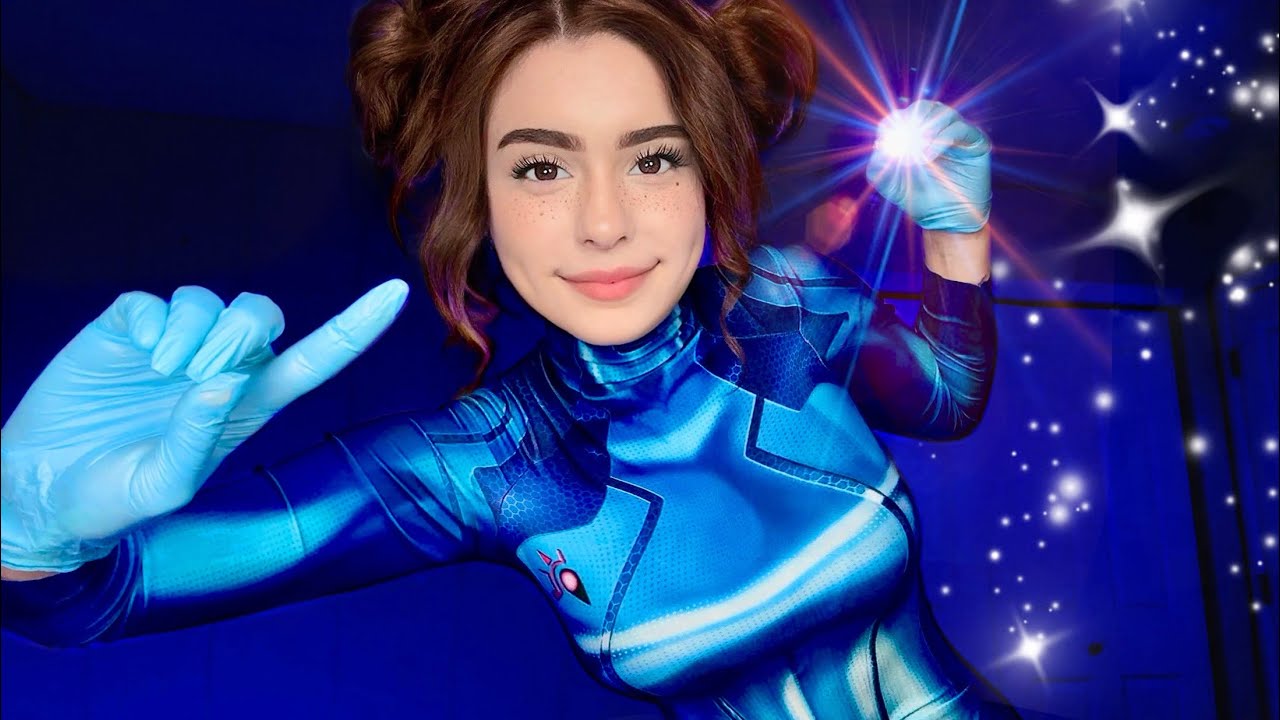 ASMR ALIEN FULL BODY EXAM 👽 Cranial Nerve Examination, Medical Roleplay & Eye Exam for Sleep ✿