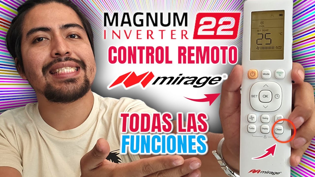 Funciones Control Mirage Magnum 22 Inverter (Aprende a Usarlo Correctamente)