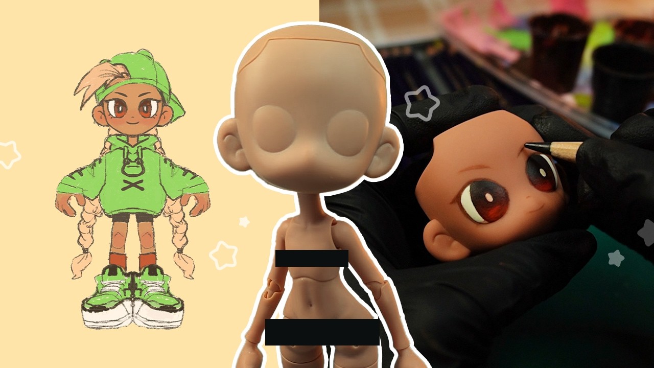 Making my first HUMAN 3D printed Ball jointed Doll! OOAK Frog girl BJD