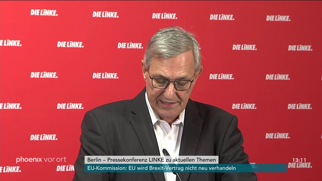Pressekonferenz der Linken mit Bernd Riexinger am 10.12.18