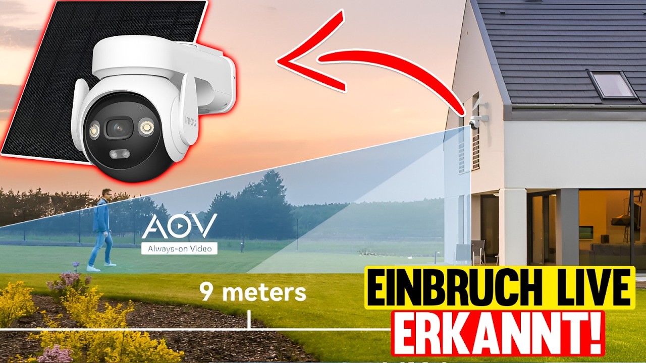 IMOU AOV PT 5MP Überwachungskamera: 24/7 Aufzeichnung – Unabhängig von Strom & WLAN!