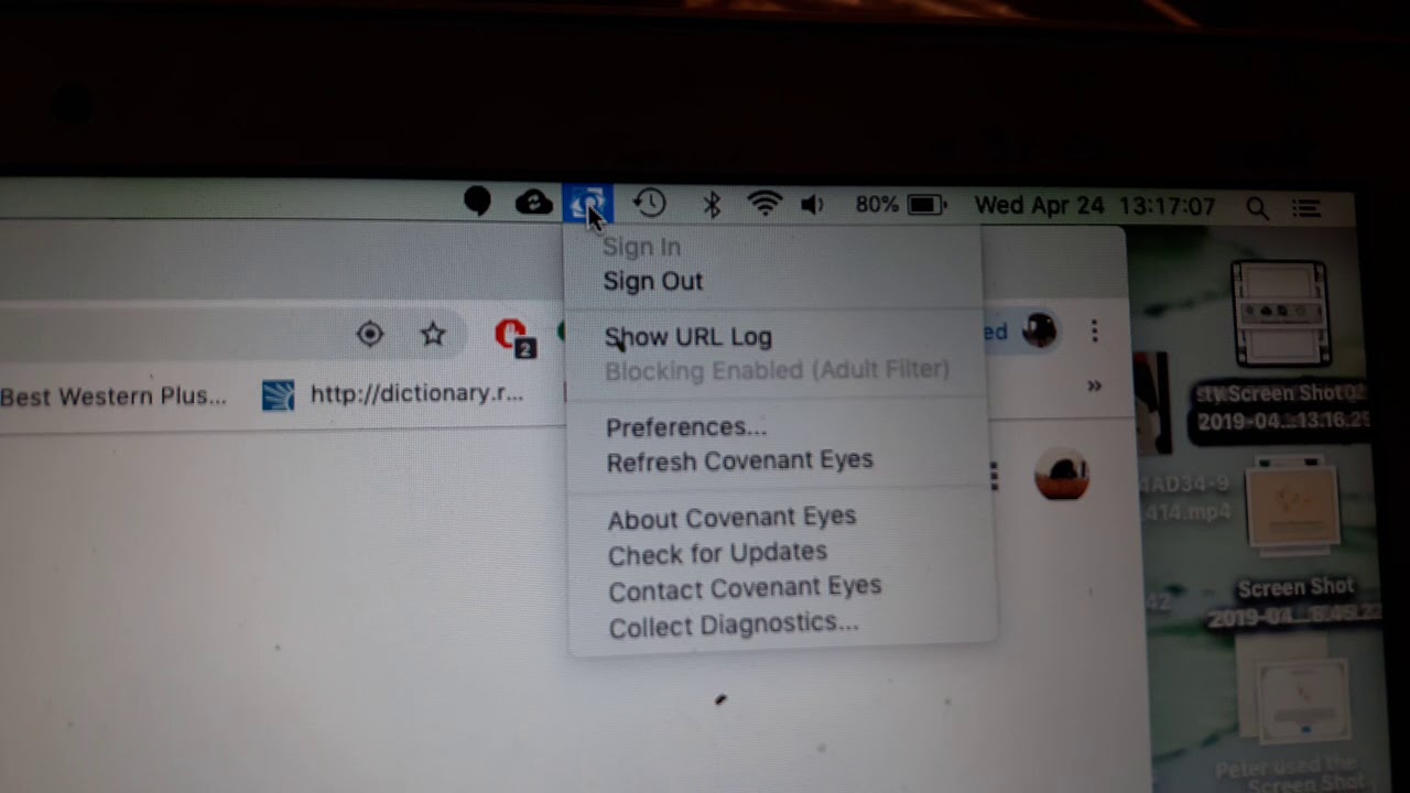 Covenant eyes.  How it works on an apple computer