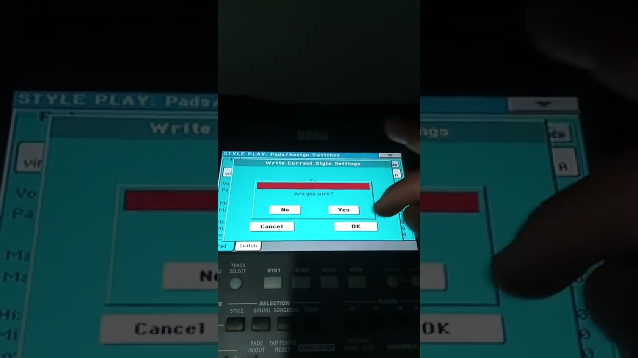 Como salvar um pad em todos os ritmos em um estante no PA600