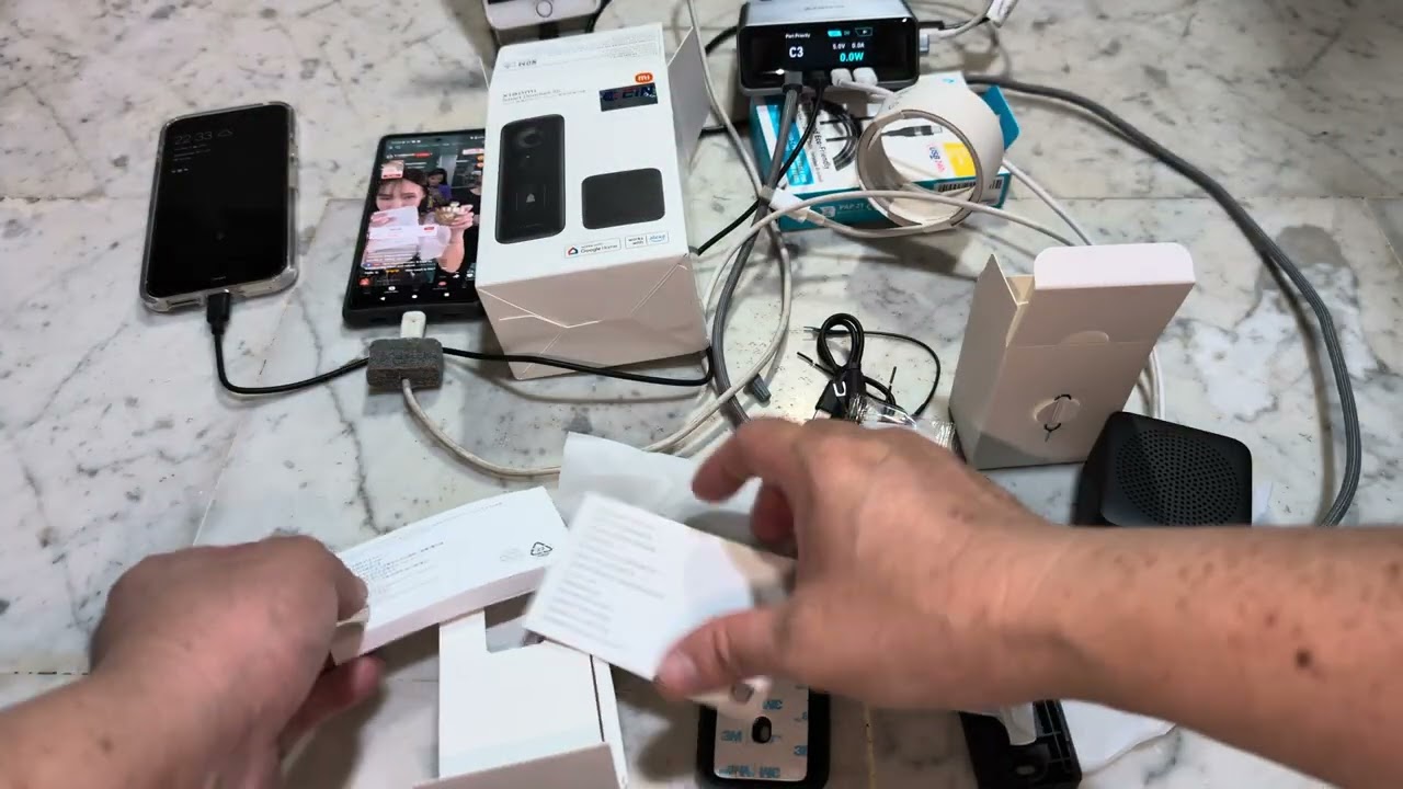 Unbox Xiaomi smart video doorbell 3S (4K30 10-bit HDR) Singapore mjml07-fj 5200mAh Wi-Fi 6 