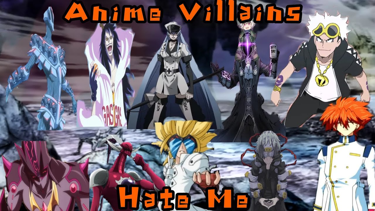 Favorite Anime Villains Of Masquerade Den [AMV] - Hate Me [900 subscribers on the channel]